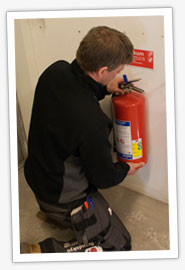 Installation av brandsl&auml;ckare